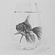  ' Fish in a glass' pencil painting graphics, Pictures, Ekaterinburg,  Фото №1