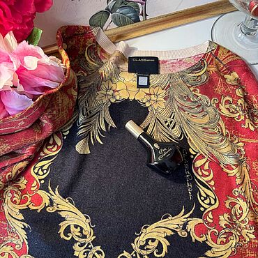 Винтаж ручной работы. Ярмарка Мастеров - ручная работа Винтаж: ROBERTO CAVALLI  женский кардиган шерсть, кашемир L роскошь из Италии. Handmade.