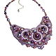 Necklace 'Purple chic'. Necklace. Handmade jewelry - Ulyana Moldovyan. My Livemaster. Фото №6
