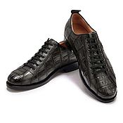 Обувь ручной работы handmade. Livemaster - original item Sports shoes, made of genuine crocodile leather, hand-painted!. Handmade.
