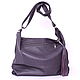 Crossbody bag Purple leather Crossbody Bag with a tassel. Crossbody bag. BagsByKaterinaKlestova (kklestova). My Livemaster. Фото №4