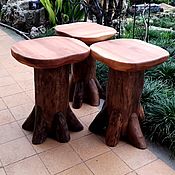 Для дома и интерьера handmade. Livemaster - original item Wooden Stool Mushroom. Handmade.