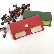 Сумки и аксессуары handmade. Livemaster - original item Wallet made of genuine leather color. Handmade.
