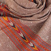 Светло-серый Кашемировый шарф