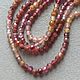 Рубин и сапфир, бусины огранка 2 мм. Бусины. magic beads. Ярмарка Мастеров.  Фото №8