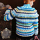 Womens knitted sweater Azure. Wool women sweater. Sweaters. Svetloteplo. Online shopping on My Livemaster.  Фото №2