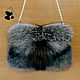Order Fur clutch - bag from fur of a silver Fox. Stylish ladies accessory-11. Mishan (mishan). Livemaster. . Clutch Фото №3