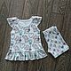 Set of tunics and shorts for girls. Baby Clothing Sets. liliyabaus. My Livemaster. Фото №5