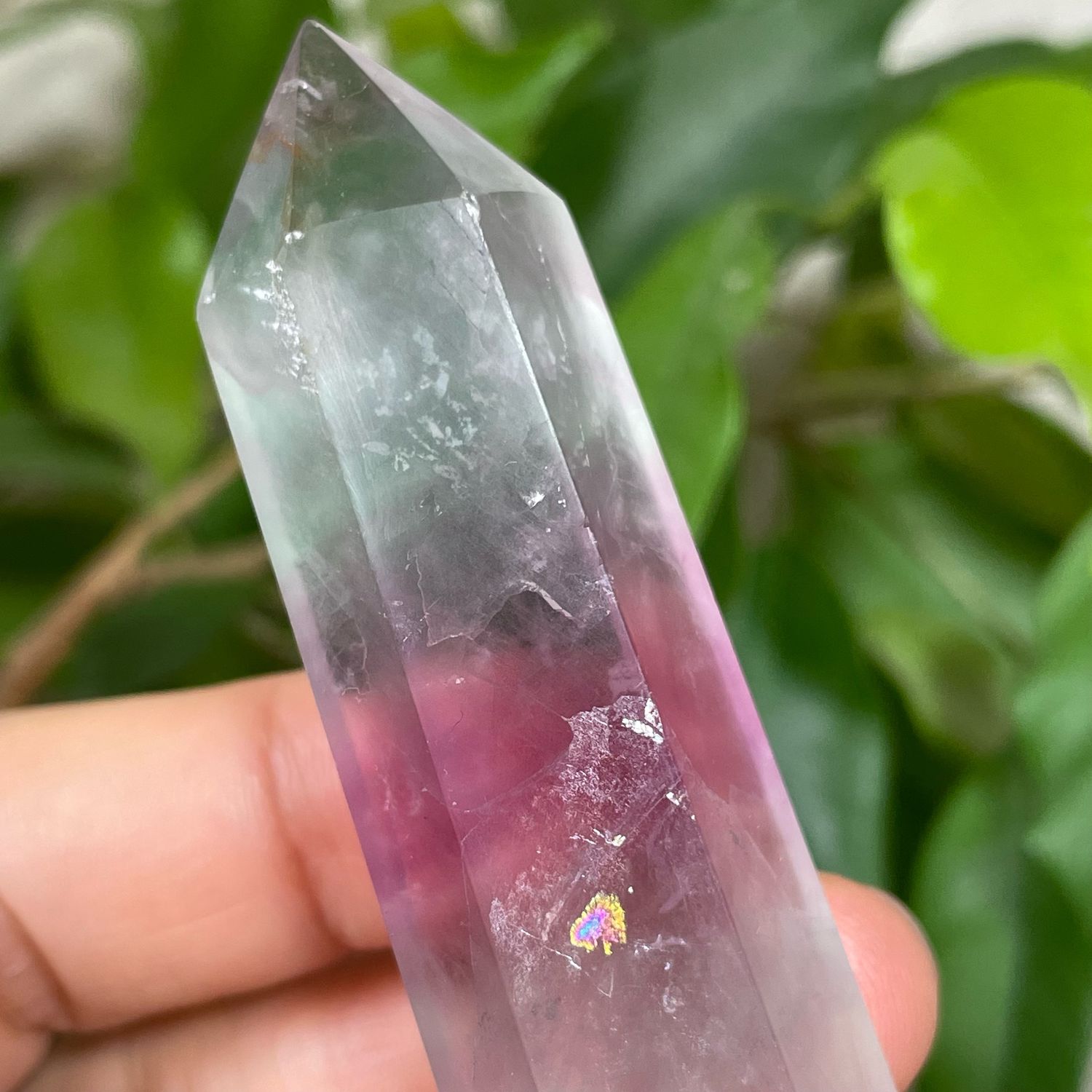 Флюорит, Радужно-Розово-Голубой, Обелиск 10 см, 98 г купить в интернет ...