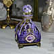 Bottle for perfume, oils ' VIOLET'. Aromatic diffusers. Decoupage. Online shopping on My Livemaster.  Фото №2