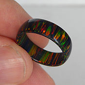 Украшения handmade. Livemaster - original item Synthetic opal ring 