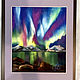 La obra: La aurora boreal. Original. Pastel. Pictures. Valeria Akulova ART. Ярмарка Мастеров.  Фото №4