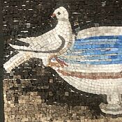 Картины и панно handmade. Livemaster - original item Painting for the interior Pigeons on the bowl. Handmade.