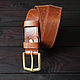Copy of Copy of Copy of Ремень из натуральной кожи "Черный", Straps, Moscow,  Фото №1