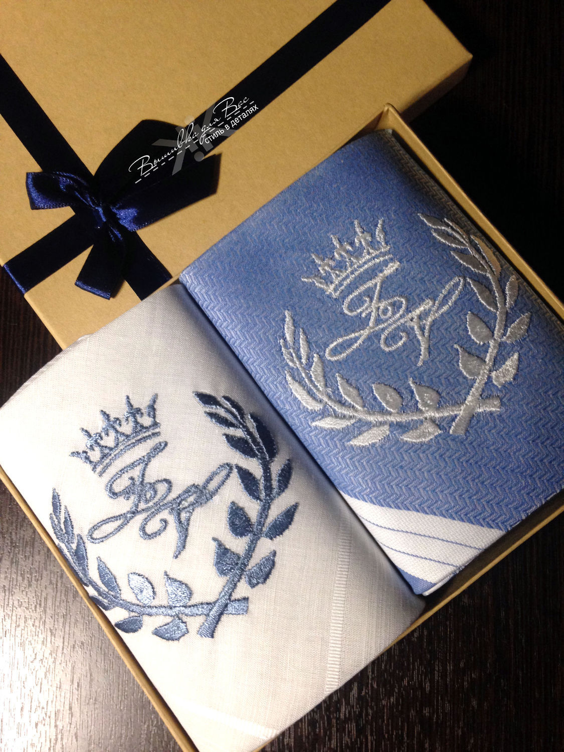 Handkerchiefs men's Luxury embroidered Monogram shop online on