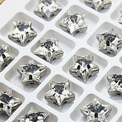 Материалы для творчества handmade. Livemaster - original item Rhinestones 10 mm premium stars Crystal in a frame. Handmade.