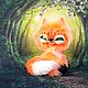Интерьерная игрушка Лисёнок. Мягкие игрушки. Наталья (tinataly). Интернет-магазин Ярмарка Мастеров.  Фото №2