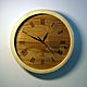 Wall clock made of wood Ecoloft elegant eco-style 350mm. Watch. Original wall clocks. My Livemaster. Фото №6