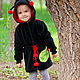 Children's Long Ladybug Sweatshirt, Fleece Sweatshirt for Girls, Sweatshirts and hoodies, Novosibirsk,  Фото №1