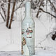 Бутылка Снеговик. Бутылки. Елена Зернова. Ярмарка Мастеров.  Фото №6