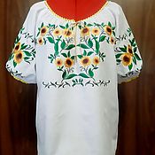 Одежда handmade. Livemaster - original item Embroidered women`s blouse 