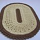 An oval rug is crocheted of cord included. Carpets. knitted handmade rugs (kovrik-makrame). My Livemaster. Фото №6