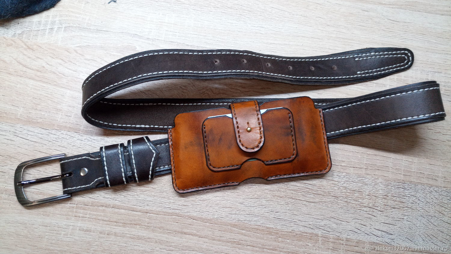 Leather belt holster, Case, Smolensk,  Фото №1