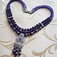 Necklace 'Queen of the night' (amethyst, zircon, accessories LUX), Necklace, Moscow,  Фото №1