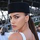Шляпа pillbox hat в стиле Alaia. Шляпка таблетка молочно-белая М24-06. Шляпы. MoroshkaHats Головные уборы. Ярмарка Мастеров.  Фото №6