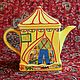 Винтаж:  Wade Cockleshell Cove, Punch and Judy Show teapot. Чайники винтажные. Fancy teapots. Интернет-магазин Ярмарка Мастеров.  Фото №2