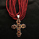 Gaitan silk cord sherry Cherry without lock 60 cm. Necklace. Russian Enamels. Online shopping on My Livemaster.  Фото №2