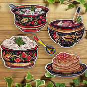 Сувениры и подарки handmade. Livemaster - original item Magnets: Russian cuisine, collection. Handmade.