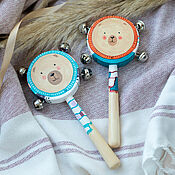 Работы для детей, handmade. Livemaster - original item Wooden rattle, handmade rattle. Handmade.
