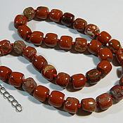 Материалы для творчества handmade. Livemaster - original item Jasper beads rondel 14h10 mm. thread. Handmade.