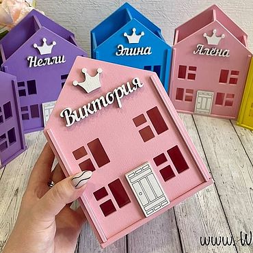 Канцелярские товары ручной работы. Ярмарка Мастеров - ручная работа Карандашница ``Домик``. Handmade.