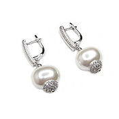 Украшения handmade. Livemaster - original item Earrings with pearls 