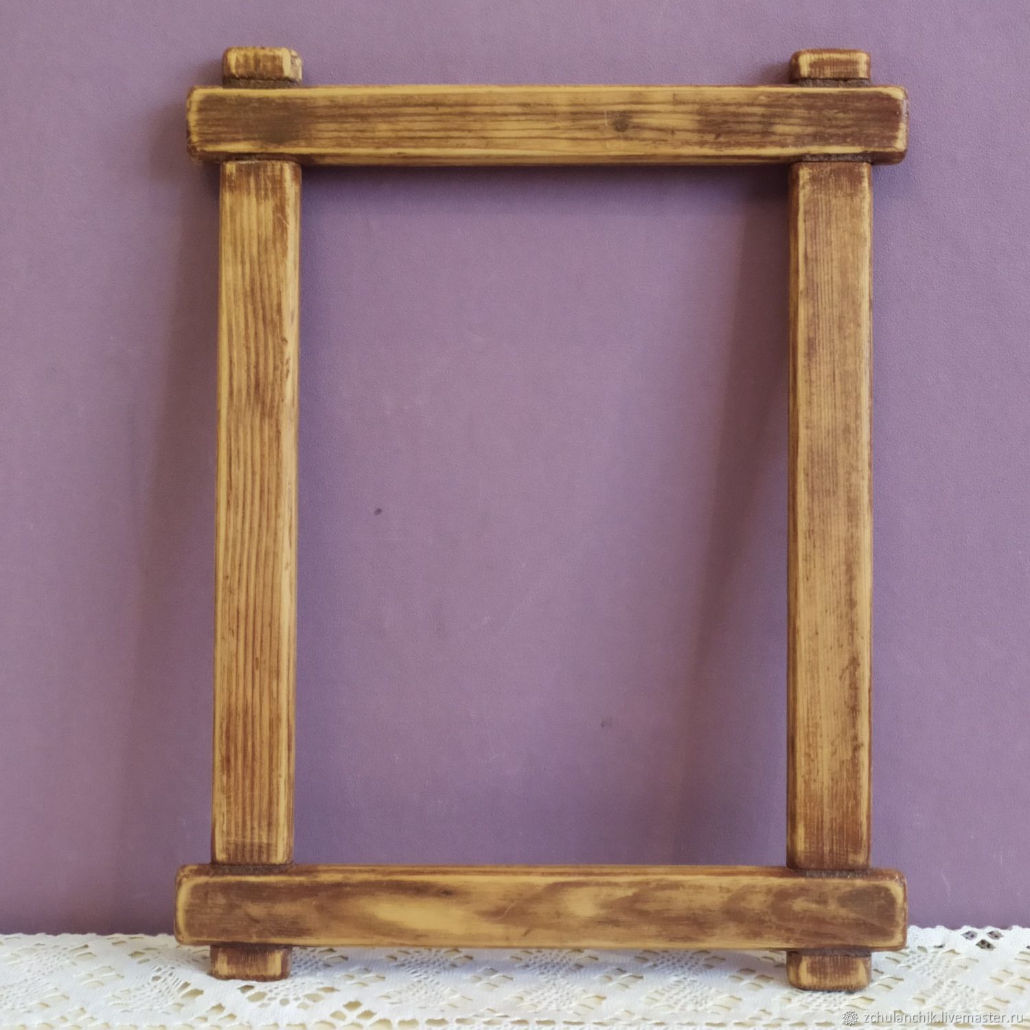 Рамка для фотографий деревянная 21×30 см салатовая