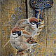 Order Set of embroidery beads ' SPARROWS'. Beaded embroidery from Laura. Livemaster. . Embroidery kits Фото №3
