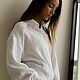 Shirt (blouse) Oversize, color white, Shirts, Kaliningrad,  Фото №1
