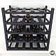 Wine rack for 25 bottles in dark grey. Stand for bottles and glasses. Color Wood. My Livemaster. Фото №4
