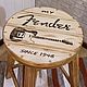 Барный полубарный стул табурет "Fender", Стулья, Москва,  Фото №1