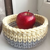 Для дома и интерьера handmade. Livemaster - original item Storage basket, Organizer Basket knitted interior. Handmade.