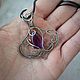 Кулон с аметистом wire wrap. Кулон. Selena Di украшения wire wrap. Ярмарка Мастеров.  Фото №5