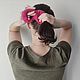 Scrunch elastic band-knitted elastic band for hair ' crimson'. Scrunchy. Orlova A. Online shopping on My Livemaster.  Фото №2