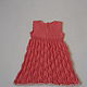 Summer knitted dress in coral color. Childrens Dress. 4 children-baby. My Livemaster. Фото №4