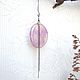 Delicate Pendant with Real Lilac Orchid Petals Rhodium Resin. Pendants. WonderLand. My Livemaster. Фото №4