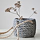 Concrete pot Set with rope handles in the style of Provence. Pots1. Decor concrete Azov Garden. Online shopping on My Livemaster.  Фото №2