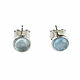 Earrings with aquamarine silver, earrings with aquamarine in silver. Stud earrings. Irina Moro. My Livemaster. Фото №6