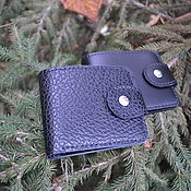 Сумки и аксессуары handmade. Livemaster - original item Men`s black leather wallet. Handmade.