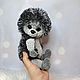 Серый ёжик мягкие иголки. Мягкие игрушки. Toys-by-panda. Ярмарка Мастеров.  Фото №4